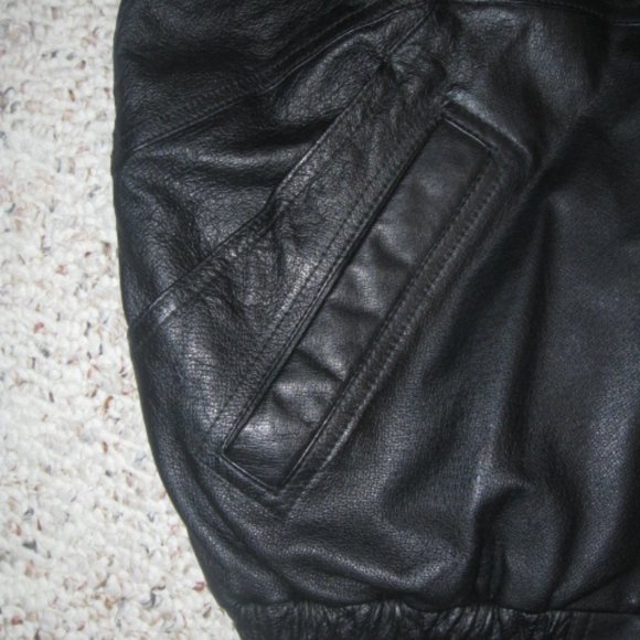 Greg Bell Black Leather Coat - Picture 9 of 13